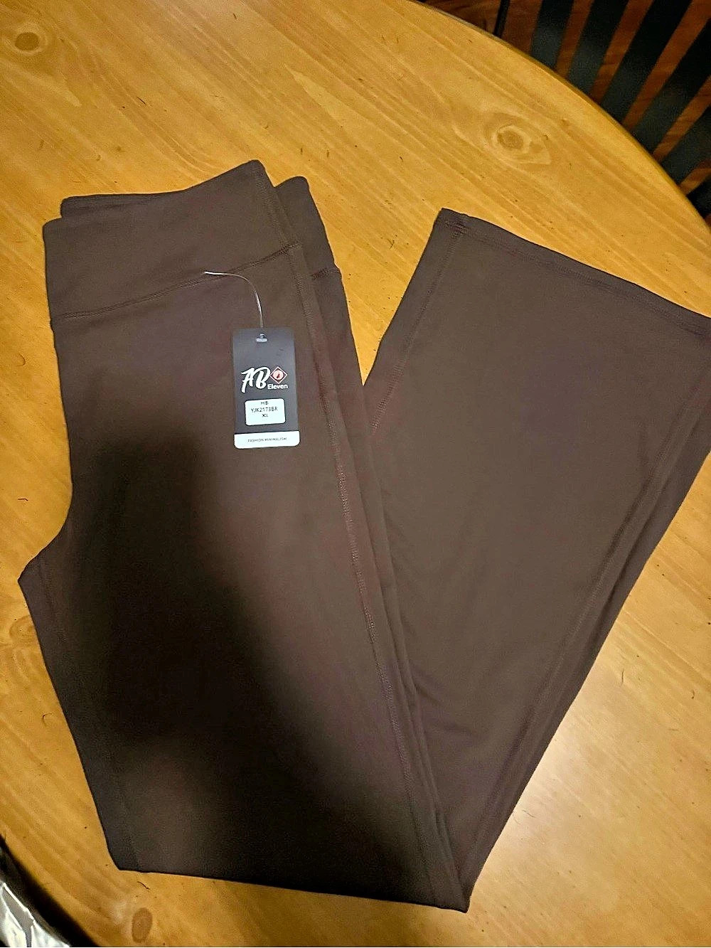 AB Eleven HB YJK2173BR Brown Leggings Size XL NWT